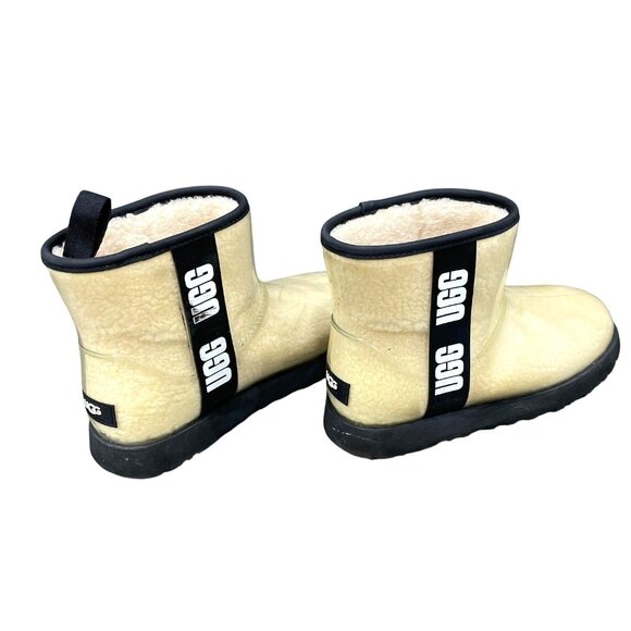 Ugg Women's Tasmia Clear Waterproof Rain Shearling Boots Size 6.5 - Picture 2 of 4